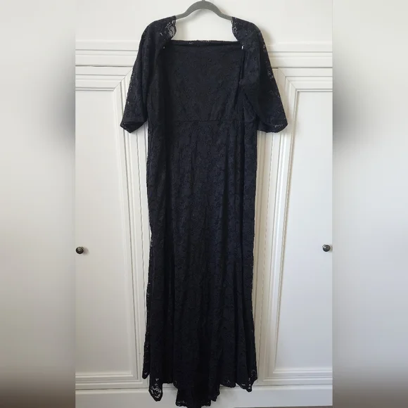Torrid Special Occasion Black Lace Off Shoulder Gown - Picture 5 of 7